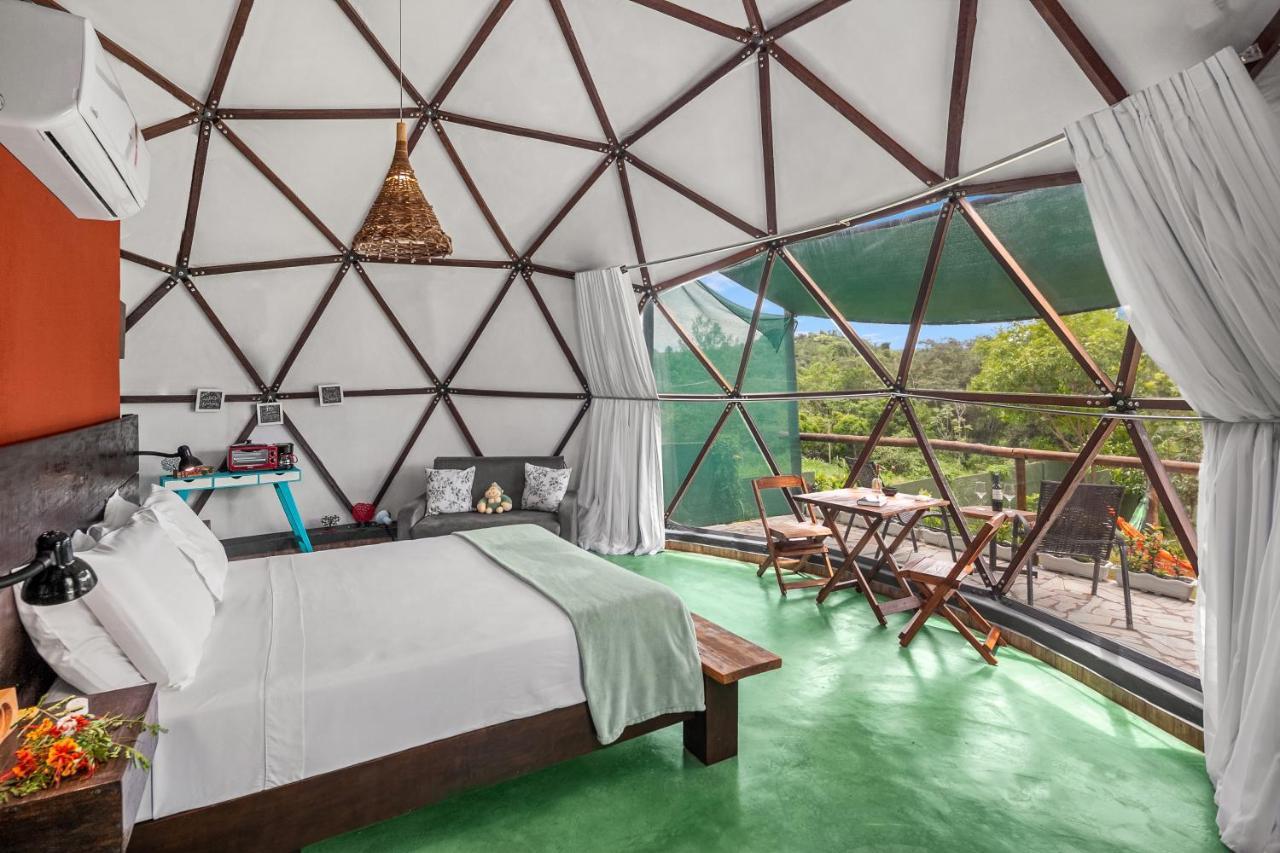 Glamping Serra Da Canastra - Casinha De Hortela - Domo Embauba Delfinópolis Kültér fotó
