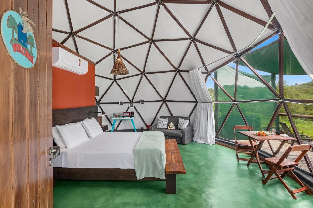 Glamping Serra Da Canastra - Casinha De Hortela - Domo Embauba Delfinópolis Kültér fotó